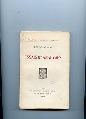 Bild des Verkufers fr ESSAIS ET ANALYSES zum Verkauf von Librairie CLERC