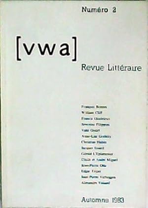 Imagen del vendedor de Revue littraire VWA, n 2. Automne 1983. a la venta por Librera y Editorial Renacimiento, S.A.