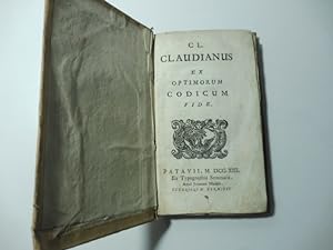 Cl. Claudianus ex optimorum codicum fide