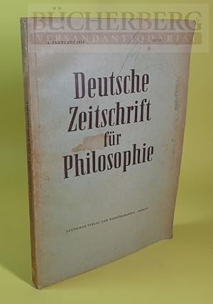 Deutsche Zeitschrift für Philosophie.