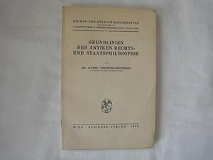 Immagine del venditore per Grundlinien Der Antiken Rechts-und Staatsphilosophie venduto da Malota