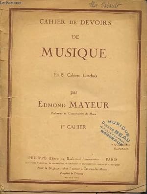 Seller image for Cahier de devoir de musique en 8 cahiers gradus - 1er cahier for sale by Le-Livre