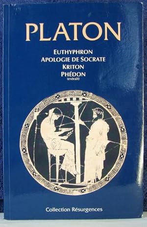 Seller image for Platon- Euthyphron;apologie de socrate; Kriton; Phdon (extraits) for sale by Livres Norrois