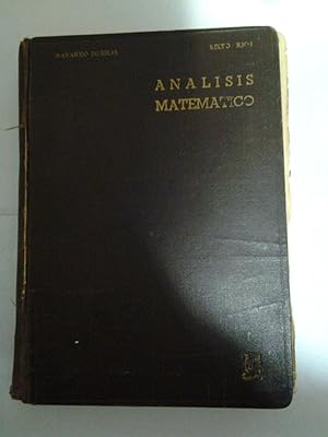 Imagen del vendedor de Analisis matematico a la venta por Libros Ambig