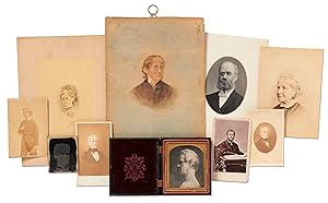 Image du vendeur pour Previously Undiscovered Quarter Plate Daguerreotype Portrait of Horace Mann, along with a Small Photographic Archive of his Family mis en vente par Between the Covers-Rare Books, Inc. ABAA