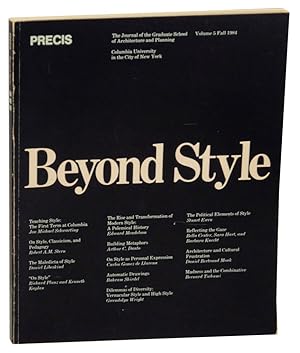 Seller image for Precis Vol 5 - The Journal of the Graduate School of Architecture and Planning Fall 1984 for sale by Jeff Hirsch Books, ABAA