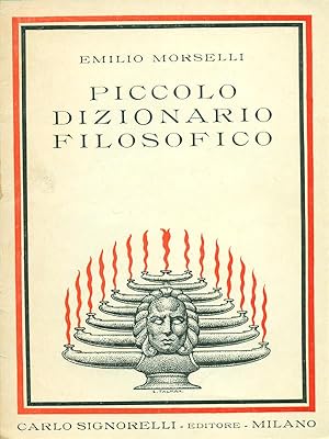 Bild des Verkufers fr Piccolo dizionario filosofico zum Verkauf von Librodifaccia