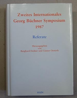 Bild des Verkufers fr Zweites Internationales Georg Bchner Symposium 1987: Referate. (Bchner-Studien : Band 6) zum Verkauf von Antiquariat Martin Barbian & Grund GbR