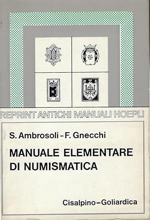 Immagine del venditore per Manuale elementare di Numismatica venduto da Librairie Archaion