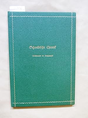 Imagen del vendedor de Schwbische Chronik. 22 ganzseitige Abbildungen nach dem Druck von 1486. a la venta por Versandantiquariat Dr. Wolfgang Ru