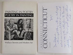 Seller image for Painting In Poetry - Poetry In Painting - Wallace Stevens and Modern Art (with One Page A.L.S. from Glen MacLeod) for sale by Derringer Books, Member ABAA