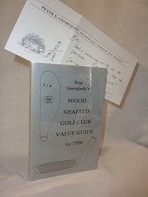 Immagine del venditore per Wood Shafted Golf Club Value Guide for 1996 venduto da Antiquarian Golf