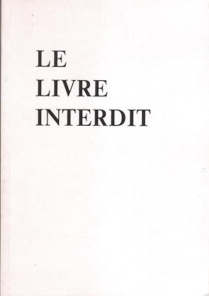 LE LIVRE INTERDIT - LIVRE BLANC ALGER le 26 mars 1962