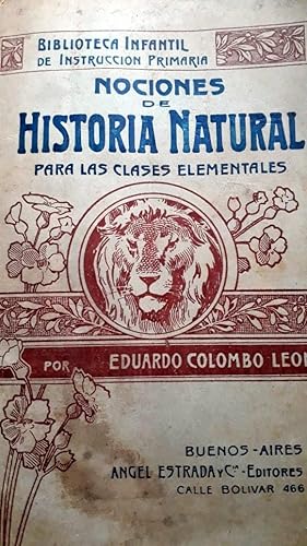 Bild des Verkufers fr Nociones De Historia Natural Para Las Clases Elementales zum Verkauf von DEL SUBURBIO  LIBROS- VENTA PARTICULAR