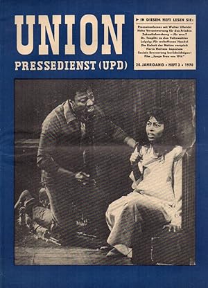 Bild des Verkufers fr Union Pressedienst (UPD) 20.Jahrgang 1970 Heft 3 (1 Heft) zum Verkauf von Clivia Mueller