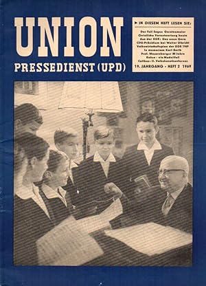 Bild des Verkufers fr Union Pressedienst (UPD) 19.Jahrgang 1969 Heft 2 (1 Heft) zum Verkauf von Clivia Mueller