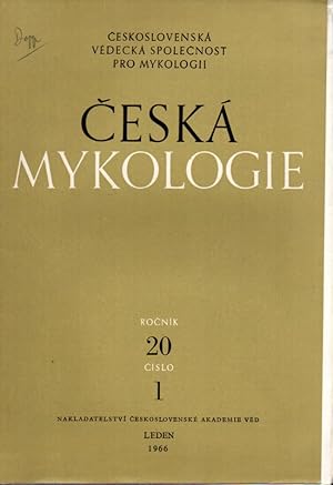 Ceska Mykologie Rocnik 20, Cislo 1, 1966