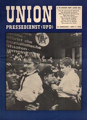 Bild des Verkufers fr Union Pressedienst (UPD) 20.Jahrgang 1970 Heft 7 (1 Heft) zum Verkauf von Clivia Mueller