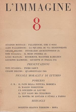 L'IMMAGINE, rivista di arte, critica e letteratura - 1947- num. 08 - del maggio 1947 - ., Roma, I...