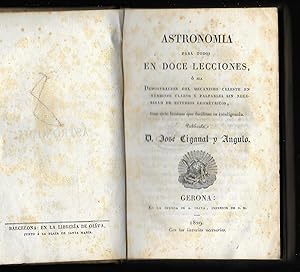 Astronomia para todos en doce lecciones. 1829