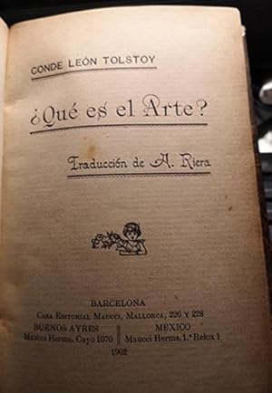 Que es el Arte. 1902