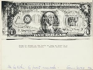 Photograph Collage with Autograph Note SIGNED, 1972