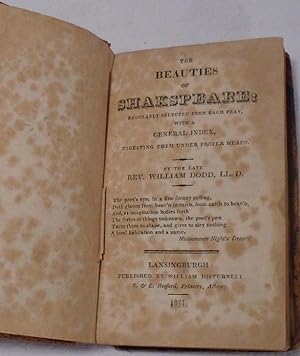 Seller image for The Beauties of Shakespeare: Regularly Selected From Each Play, with a General Index, Digesting Them Under Proper Heads for sale by Yesterday's Gallery, ABAA