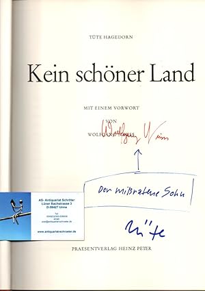 Kein schöner Land. Mit einem Vorwort von Wolfgang Neuss. (Von Hagedorn und Neuss signiert).