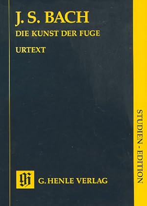 Bild des Verkufers fr Die Kunst der Fuge : fr Cembalo (Klavier) ; BWV 1080. Joh. Seb. Bach. Nach d. Quellen hrsg. von Davitt Moroney / Studien-Edition zum Verkauf von Versandantiquariat Ottomar Khler