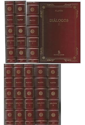 DIALOGOS de Platón (8 tomos OBRA COMPLETA) contiene del libro I al XII - Biblioteca Gredos -nuevos