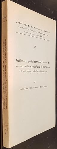 Imagen del vendedor de Problemas y posibilidades de aumento de las exportaciones espaolas de hortalizas y frutas frescas y patatas tempranas a la venta por Librera La Candela