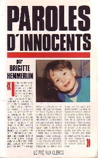 Bild des Verkufers fr Paroles d'innocents - Brigitte Hemmerlin zum Verkauf von Book Hmisphres