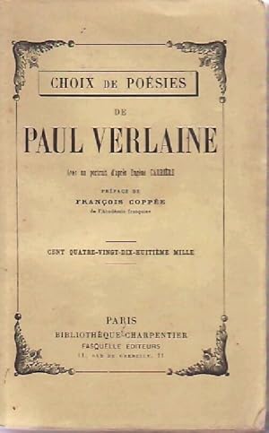 Choix de poésies - Paul Verlaine