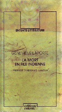 Seller image for La mort en file indienne - Genevi?ve Laporte for sale by Book Hmisphres