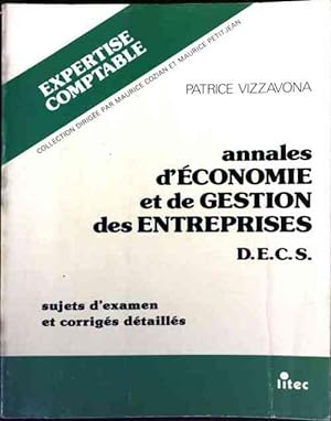 Immagine del venditore per Annales d'?conomie et de gestion des entreprises - Patrice Vizzavona venduto da Book Hmisphres