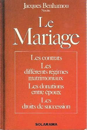 Le mariage - Jacques Benhamou