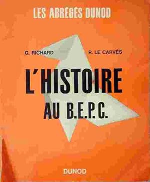 L'histoire au B.E.P.C - Guy Richard