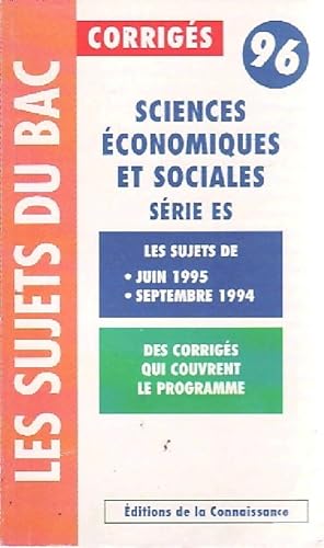 Sciences  conomiques et sociales : S rie ES - X