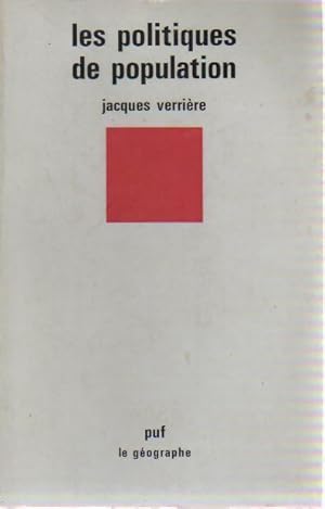 Imagen del vendedor de Les politiques de population - Jacques Verri?re a la venta por Book Hmisphres