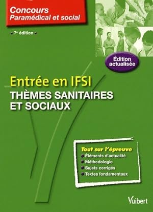 Entr e en IFSI, th mes sanitaires et sociaux - Jacques Bruneteau