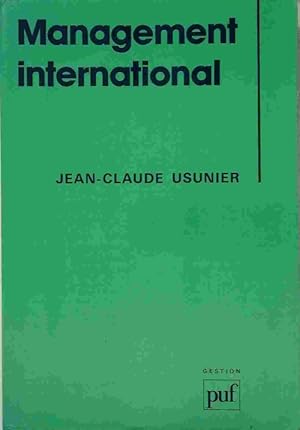 Seller image for Management international - Jean-Claude Usunier for sale by Book Hmisphres