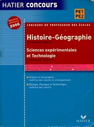 Histoire-g ographie et sciences exp rimentales, concours PE1PE2 2006 - Collectif