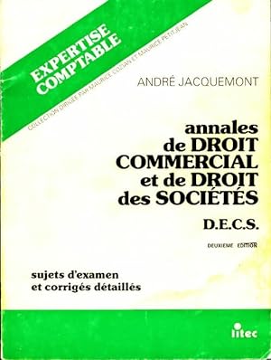 Annales de droit commercial et de droit des soci t s - Andr  Jacquemont