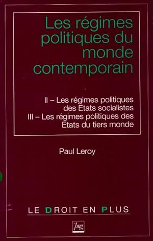 Les r?gimes politiques du monde contemporain Tome II - Paul Leroy