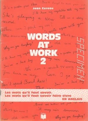 Image du vendeur pour Words at work 2 - Jean Cureau mis en vente par Book Hmisphres