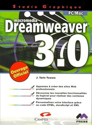 Seller image for Dreamweaver 3.0 - J. Tarin Towers for sale by Book Hmisphres