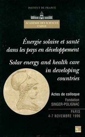 Energie solaire et santé dans les pays en développement - Collectif