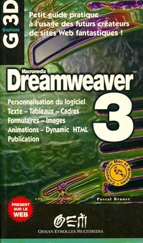 Imagen del vendedor de Dreamweaver 3 - Pascal Brunet a la venta por Book Hmisphres