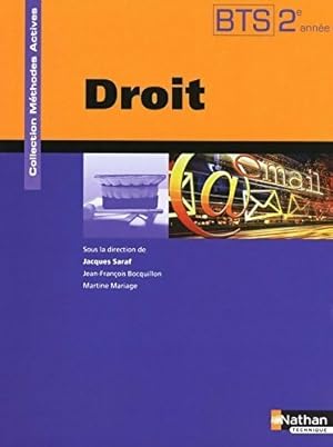 Seller image for Droit BTS 2e ann?e - Jacques Saraf for sale by Book Hmisphres