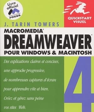 Seller image for Dreamweaver pour Windows & Macintosh - J. Tarin Towers for sale by Book Hmisphres